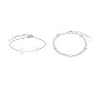 Liebeskind Armband (Silber) & s.Oliver Armband Edelstahl Damen Armschmuck, 16+4 cm, Silber, Kommt in Schmuck Geschenk Box, 2022713