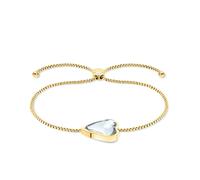 Liebeskind Berlin Armband LJ-1737-B-23 Glass Heart Edelstahl IP-Gold Damen ONE SIZE