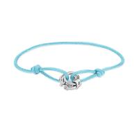 LIEBESKIND Berlin Damen Stoffarmband LJ-1797-B-21 mit Edelstahl-Anhängern in Silber