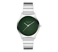 Quarzuhr LIEBESKIND BERLIN "Basic Staples", silberfarben, grün, Armbanduhren, Damen, Quarzuhr, Armbanduhr, Damenuhr, Edelstahlarmband, analog (41416067-0)