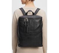 Liebeskind Hera Monogram Sheep Natural M Rucksack schwarz, Leder, Damen, 19L