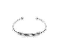 LIEBESKIND BERLIN Armband Twist – Edelstahl, Silber, 6,9 cm, wasserfest und hautfreundlich, Damen