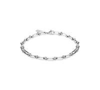 LIEBESKIND BERLIN Bracelet - Elegantes Armband aus poliertem Edelstahl - Silber - Gliederkette verstellbar bis 21 cm - wasserfest & hautfreundlich