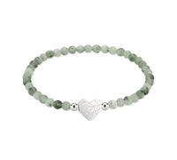 LIEBESKIND BERLIN Broken Heart Beads Bracelet - Elegantes Armband aus poliertem Edelstahl - 17cm - wasserfest & hautfreundlich