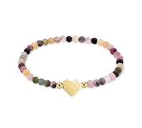 LIEBESKIND BERLIN Broken Heart Beads Bracelet - Elegantes Armband aus poliertem Edelstahl - mehrfarbig - wasserfest & hautfreundlich