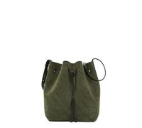 LIEBESKIND Berlin Bucketbag M MONOGRAM Suede forest