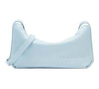 Geräumige Umhängetasche aus Leder blau