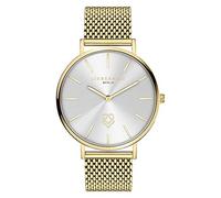 Liebeskind Berlin Damen Analog Quarz Uhr mit Edelstahl Armband LT-0249-MQ, Ip Gold-silber