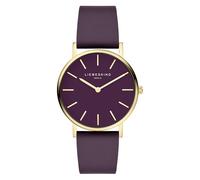 Liebeskind Berlin Damen Armbanduhr LT-0484-LQ Edelstahl in IP Gold am Lederband