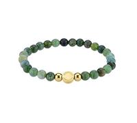 LIEBESKIND BERLIN Damen Beads Armband - Armschmuck aus Edelstahl und Halbedelsteinen - Schmuckstück und Talisman zugleich - elastisch, handgefertigt, modisch, vielseitig kombinierbar