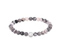 LIEBESKIND BERLIN Damen Beads Armband - Armschmuck aus Edelstahl und Halbedelsteinen - Schmuckstück und Talisman zugleich - elastisch, handgefertigt, modisch, vielseitig kombinierbar