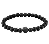 LIEBESKIND BERLIN Damen Beads Armband - Armschmuck aus Edelstahl und Halbedelsteinen - Schmuckstück und Talisman zugleich - elastisch, handgefertigt, modisch, vielseitig kombinierbar