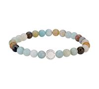 LIEBESKIND BERLIN Damen Beads Armband - Armschmuck aus Edelstahl und Halbedelsteinen - Schmuckstück und Talisman zugleich - elastisch, handgefertigt, modisch, vielseitig kombinierbar