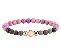 LIEBESKIND BERLIN Damen Beads Armband - Armschmuck aus Edelstahl und Halbedelsteinen - Schmuckstück und Talisman zugleich - elastisch, handgefertigt, modisch, vielseitig kombinierbar