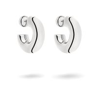 Liebeskind Berlin Damen Creole LJ-1682-E-31 aus Edelstahl in IP Rhodium