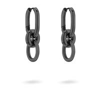 Liebeskind Berlin Damen Creole LJ-1788-E-28 aus Edelstahl in IP Schwarz