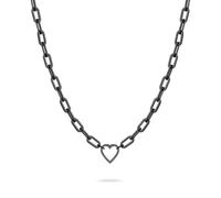 Liebeskind Berlin Damen Halskette LJ-1759-N-45 aus Edelstahl in IP Schwarz