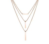 LIEBESKIND Berlin Damen-Kette Edelstahl (Roségold) LJ-0447-N-47