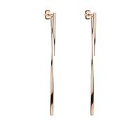 LIEBESKIND BERLIN Damen Ohrhänger - Lange Hängeohrringe aus Edelstahl in Silber, Gold, Roségold & Schwarz - Minimalistisches Design, Leicht & Elegant