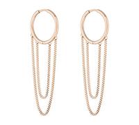 LIEBESKIND BERLIN Damen Ohrringe - Lange Hängeohrringe mit verschiedenen Anhängern - Edelstahl in Silber, Gold, Roségold & Schwarz - Stilvoll & Vielseitig