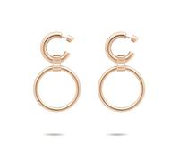 LIEBESKIND BERLIN Damen Schmuck - Die Lora-Serie inspiriert von der Hardware der Liebeskind Taschendesigns - Kette, Ohrringe & Armband mit ineinander verschlungenen Ringen aus Edelstahl