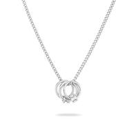 LIEBESKIND BERLIN Damen Schmuck - Die Lora-Serie inspiriert von der Hardware der Liebeskind Taschendesigns - Kette, Ohrringe & Armband mit ineinander verschlungenen Ringen aus Edelstahl