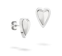 LIEBESKIND BERLIN Damen Schmuck mit Herz - Funkelnde Kette, Armband und Ohrringe mit Glasherz aus Edelstahl in Silber, Gold & Roségold - zeitlos, modern und alltagstauglich - Geschenkidee