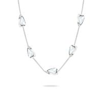 Liebeskind Berlin Halskette Glass Heart LJ-1695-N-45 Edelstahl Silber 45 cm Damen