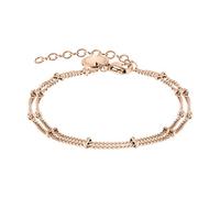 Liebeskind Berlin Armband The Simple Duo LJ-0587-B-20 – doppelreihig, Edelstahl IP Roségold, Damen