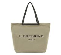 LIEBESKIND Berlin Damen-Shopper L Aurora I Große Canvas-Tasche Damen mit Reißverschlussfach und Leder-Schulterriemen I Shopper Bag Women I Passend für Laptops bis 16 Zoll