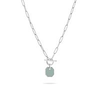 LIEBESKIND BERLIN Damen T-Bar Halskette & Ohrstecker - Kette und Ohrstecker aus Edelstahl mit und ohne farbliche Details in Silber, Gold, Roségold & Schwarz - Moderner Schmuck für jeden Tag