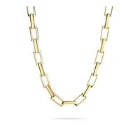 LIEBESKIND BERLIN Damenschmuck- Kette, Armband und Ohrschmuck aus cooler eckiger Linkchain aus Edelstahl- Moderner Statement Schmuck