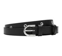 LIEBESKIND BERLIN Fab 5 Small Pebble Eyelts Belt 1.8 CM W105 Black