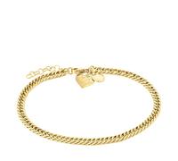 LIEBESKIND Fußkettchen Broken Heart Edelstahl IP Gold