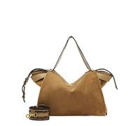 LIEBESKIND Berlin GRAY5 SUEDE Satchel Handtasche, Large (HxBxT 25.5cm x 38cm x 13cm), Tiramisu