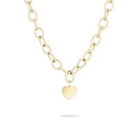 Liebeskind Berlin Halskette My Heart – Edelstahl, gelbgoldfarben, 45 cm – Damen