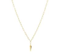 LIEBESKIND Halskette mit Pendel Edelstahl IP Gold