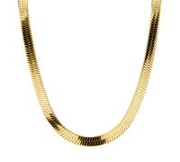 LIEBESKIND Extra breite Sleek Chain Edelstahl IP Gold