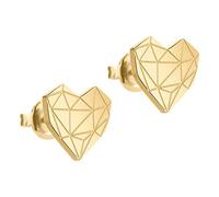 LIEBESKIND BERLIN Herz Ohrringe - Ohrstecker & Creolen aus Edelstahl im beliebten Liebeskind Broken-Heart Design - Damenschmuck in verschiedenen Farben erhältlich- Geschenkidee