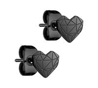 Liebeskind Berlin Ohrstecker Mini Broken Heart Edelstahl IP Black Damen