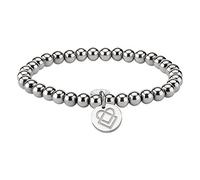 LIEBESKIND BERLIN #keeploving Beads 6mm mit Logotag in Edelstahl, 17 cm (silber)