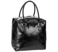 LIEBESKIND BERLIN Lack Distressed Kayla Satchel M Black