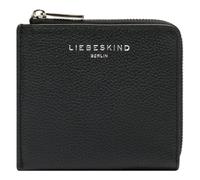 LIEBESKIND Berlin Leder Geldbörse Paris 4 Small Pebble Nino Wallet Black schwarz