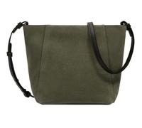 LIEBESKIND BERLIN Leder Schultertasche Umhängetasche Chudy Suede Hobo Bag Cypress Green dunkelgrün