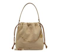 Geräumige Beuteltasche aus Denim beige