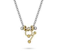 LIEBESKIND BERLIN Necklace - Halskette aus Edelstahl - Bicolor Silber/IP Gold - Ankerkette verstellbar bis 45 cm - wasserfest & hautfreundlich