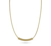 LIEBESKIND BERLIN Necklace - Halskette aus Edelstahl - IP Gold - Runde Schlangenkette verstellbar bis 45 cm - wasserfest & hautfreundlich