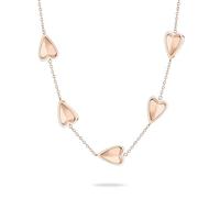 LIEBESKIND BERLIN Necklace - Halskette aus Edelstahl - IP Roségold - Ankerkette verstellbar bis 50 cm - wasserfest & hautfreundlich