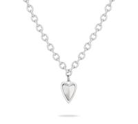 LIEBESKIND BERLIN Necklace - Halskette aus Edelstahl - Silber - Ankerkette verstellbar bis 50 cm - wasserfest & hautfreundlich