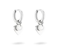 Paar Creolen LIEBESKIND BERLIN "Schmuck Edelstahl Layered Love", silber (edelstahlfarben), Ohrringe, Damen, Edelstahl (60271032-0) edelstahlfarben